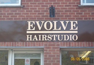 Evolve Hair Studio Grantham Exterior Fascia Sign