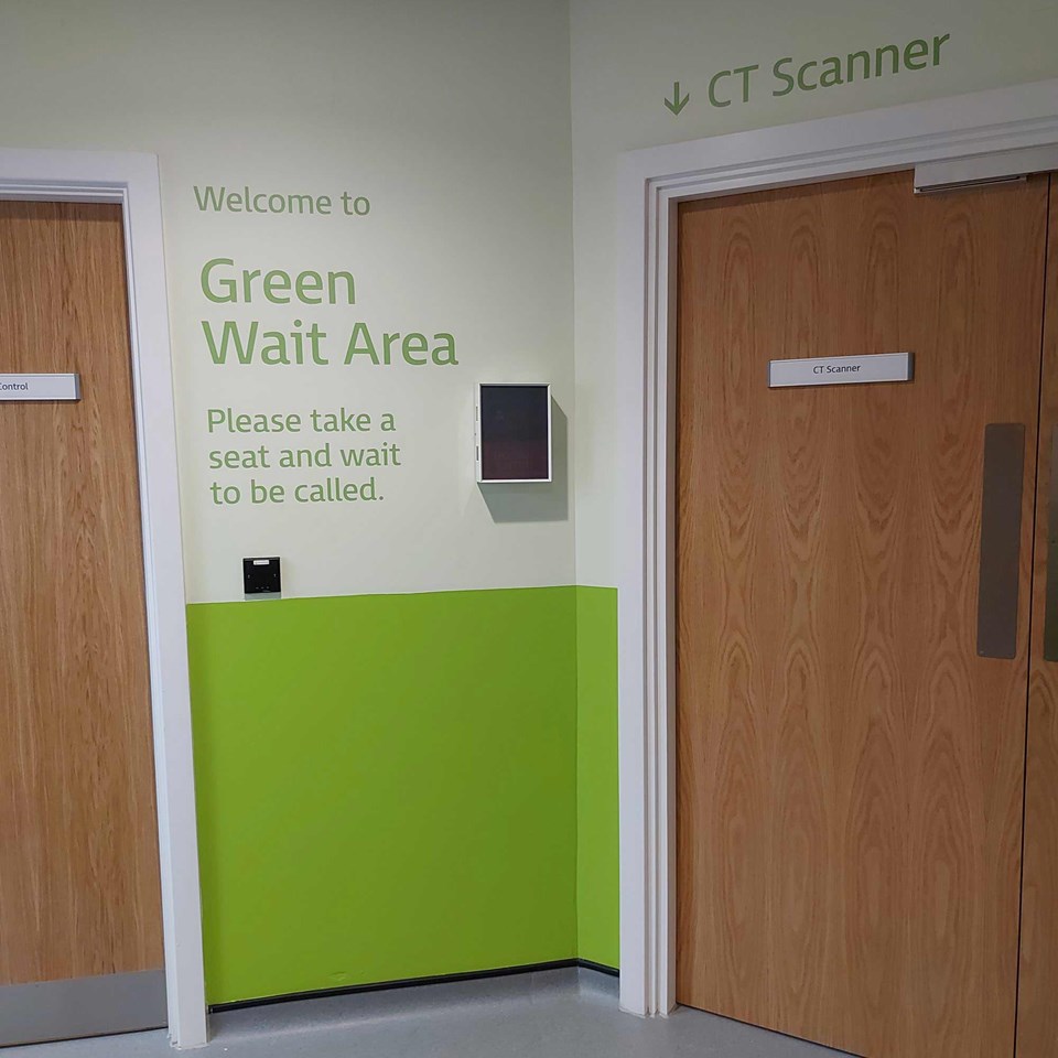 Wakefield Hospital Wall Graphics Green