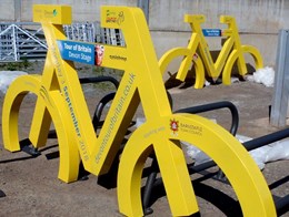 Digital Print And Cut Vinyl Graphics On Bike Ports For The Tour Of Britain, Devon County Council