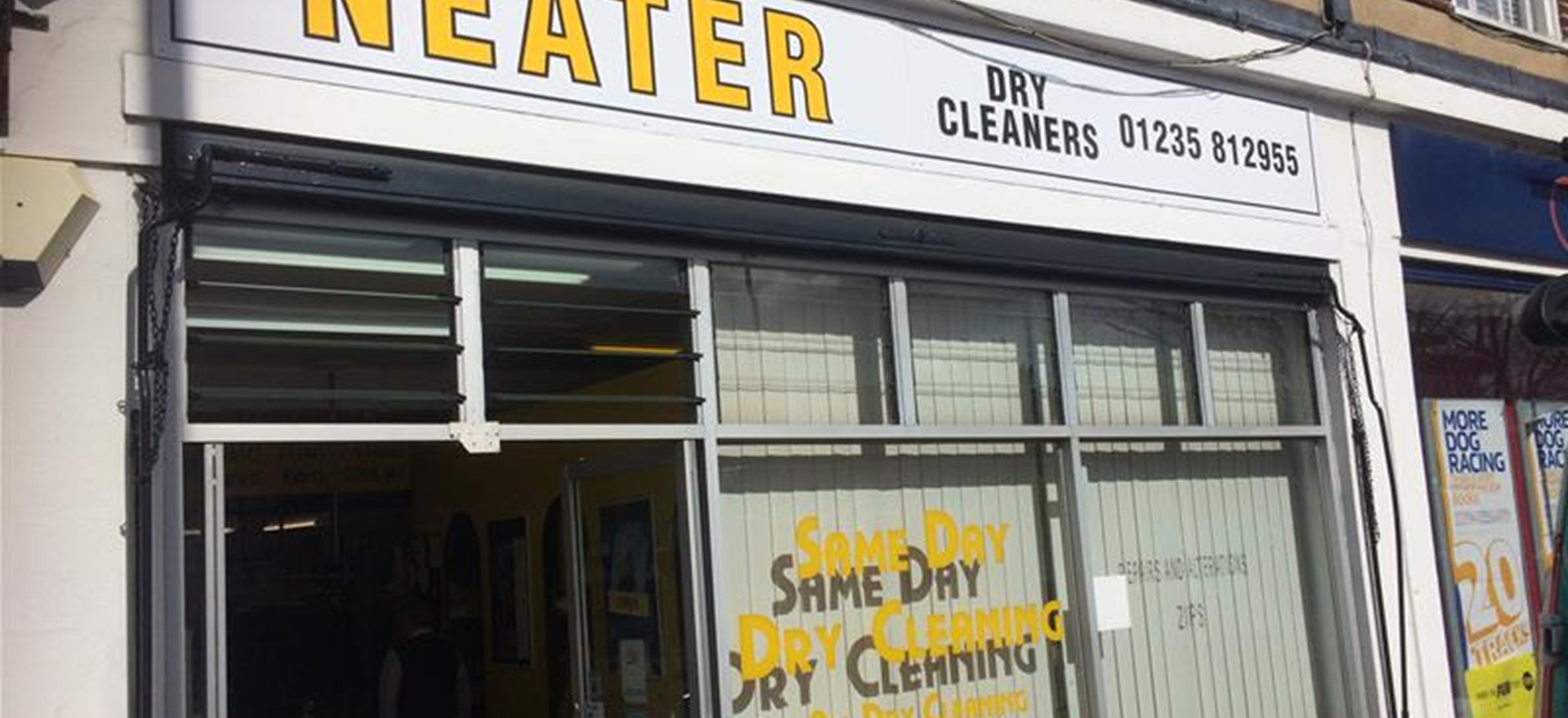 Neater Dry Cleaners Exterior Shop Fascia Oxford