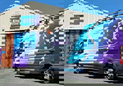 Branded Van Graphics Of Company Vehicle By Signs Express Worcecster