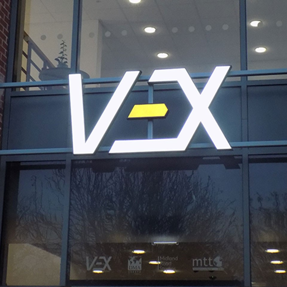 Vex Illuminated Sign For Signs Express Worcester