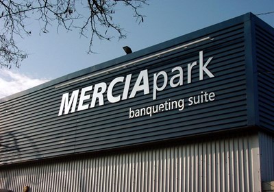 Exterior Building Signage For Mercia Park Flat Cut