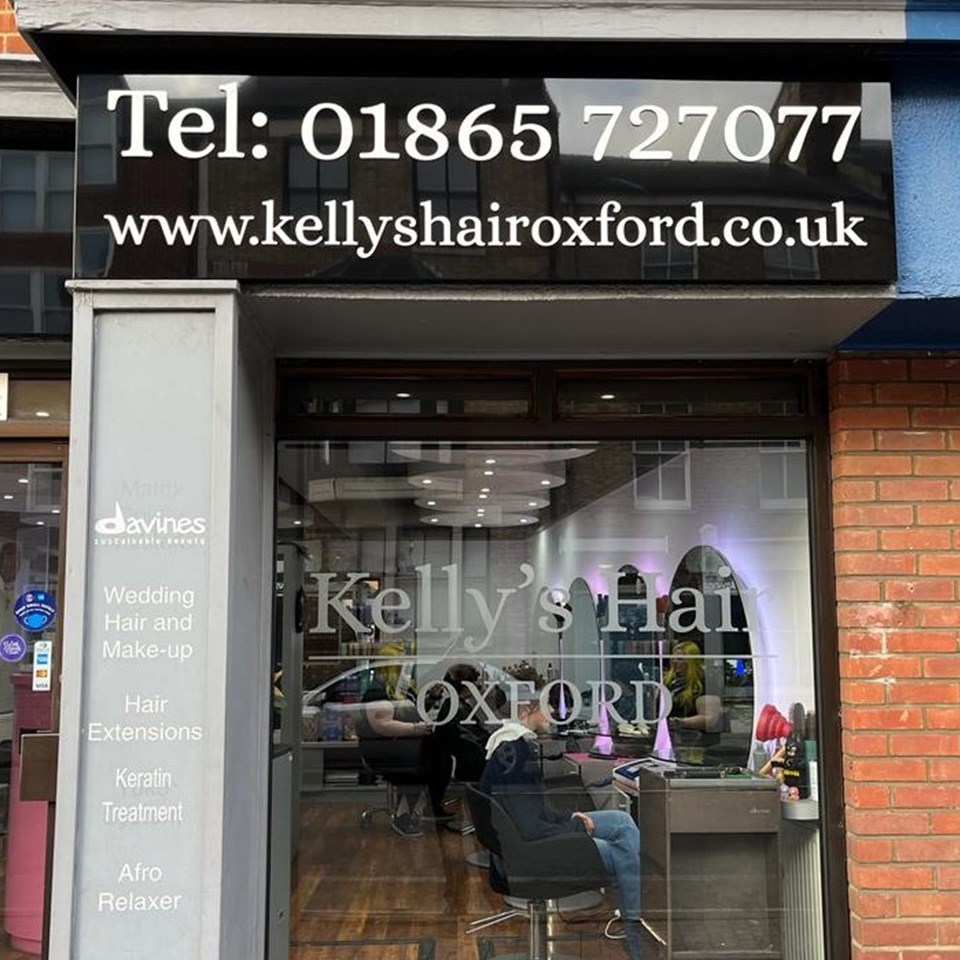 Kelly's Hair Oxford External Window Graphics Signs Express Oxford