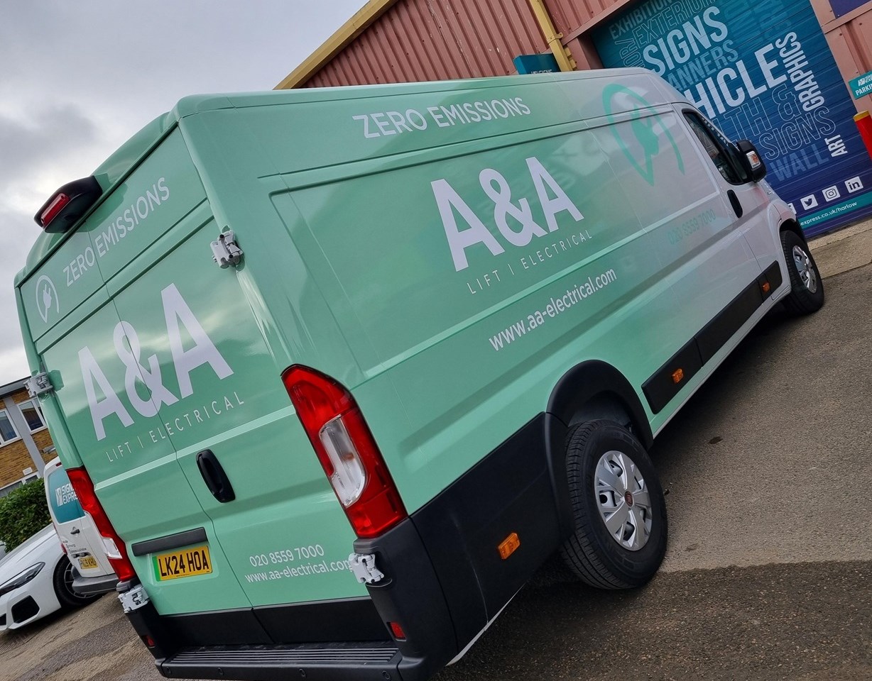 Faded Van Wrap Signs Express Harlow & Enfield