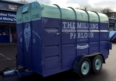 Cow to Cone Ice cream trailer