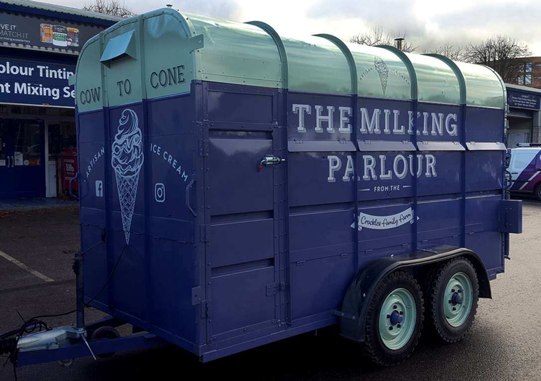 Cow to Cone Ice cream trailer