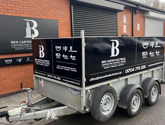 Ben Carter Electrical - Trailer Graphics