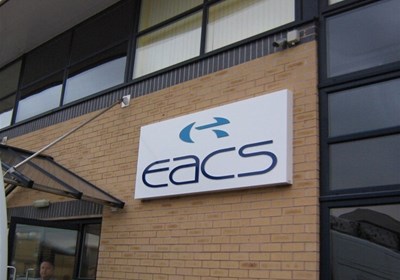 Eacs Aluminium Sign Tray With 10Mm Opal Acrylic Letters Milton Keynes