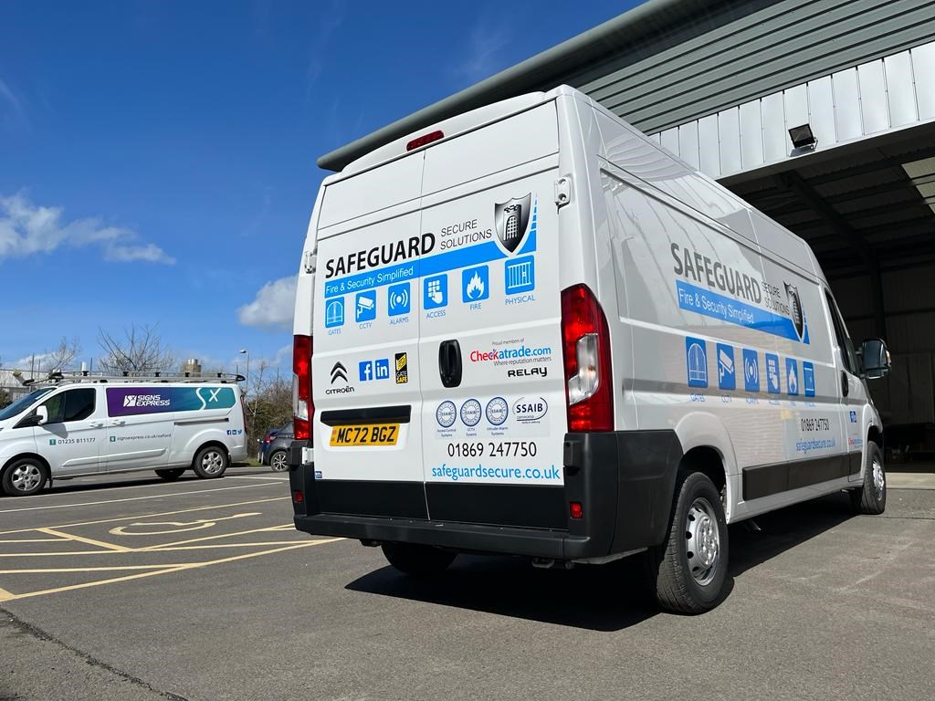 Safeguard Secure Solutions Ltd Large Van Graphics Signs Express Oxford