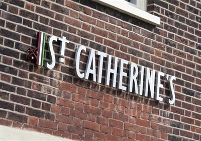 1St Catherines Exterior Sign With Individually Flat Cut Lettering Norwich