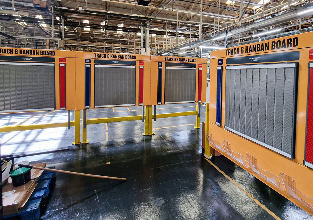 Factory T car slot boards by Signs Express Peterborough for Perkins Engines company Ltd