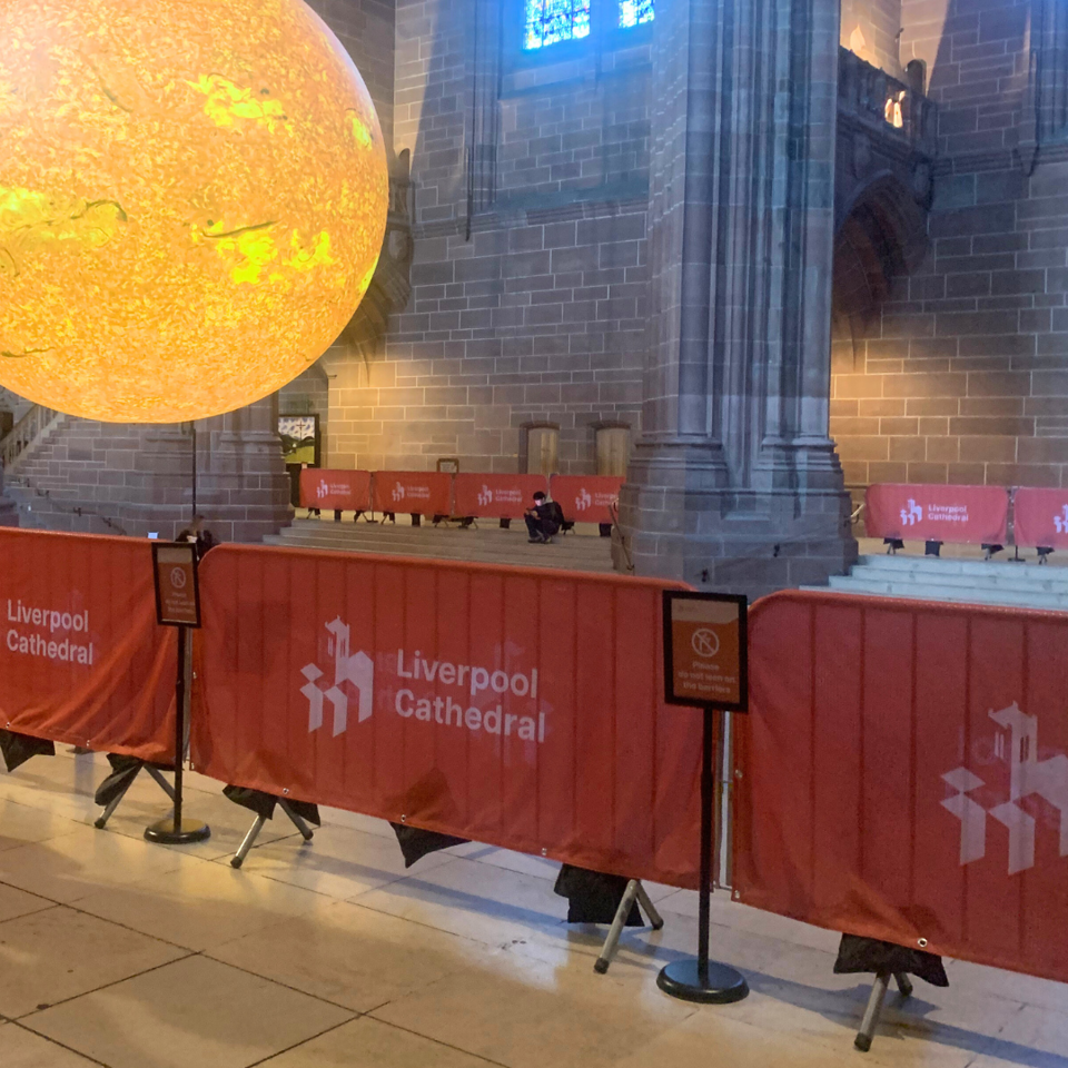Scrim Banner Railing Barrier Scrims & Mesh Banners: Heroes of Event Branding