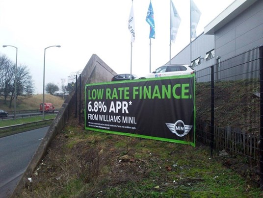 Mini Promotional Full Colour Digitally Printed Pvc Banner Manchester