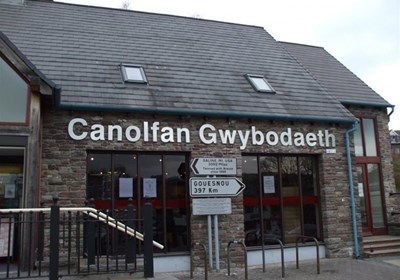 Bilingual Signs For Brecon Information Centre Swansea