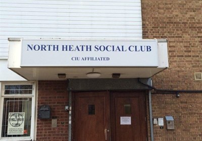 Illuminated Entrance Sign For North Heath Social Dartford