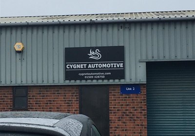 Cad Cut Vinyl Graphics On Black Vinyl Acm Board Exterior Sign By Signs Express Leicester