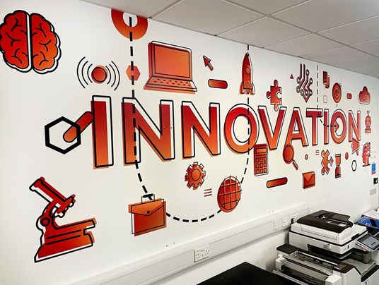 Swansea Uni Innovation Wall Graphics 1