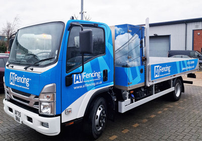 A1 Fencing Isuzu tipper livery