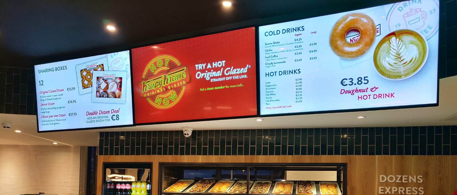 Krispy Kreme Digital Menu Display