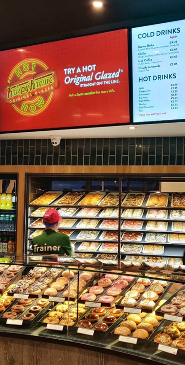 Krispy Kreme Digital Menu Display