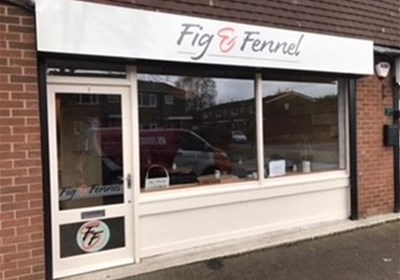 Fig Fennel Shopfront Sign Macclesfield