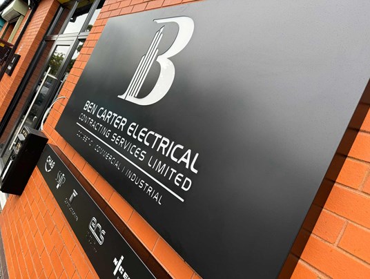 Ben Carter Electrical - Exterior Sign