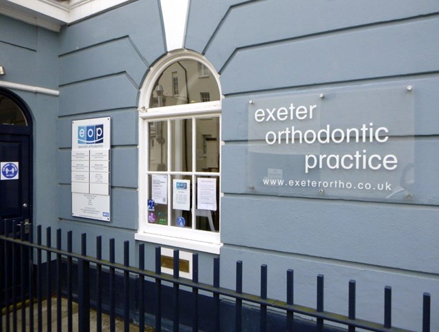 Healthcare Signs External Directory Sign In Powder Coated Aluminium Mounted On Stand Off Locators For Exeter Orthodontic Practice