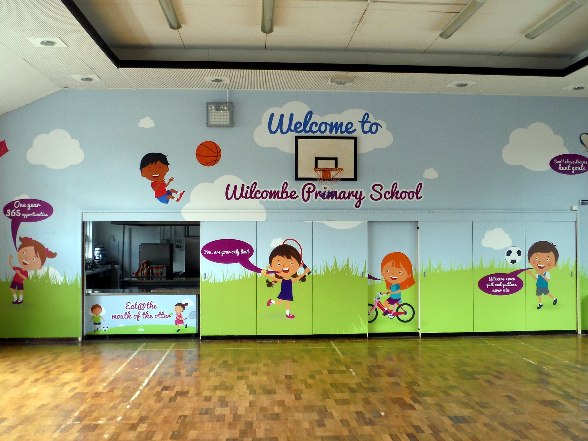 Wilcombe Primary School Canteen Wall Graphics