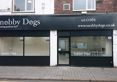 Snobby Dogs Shop Front Sign Stockport
