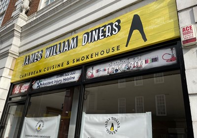 External Signage For Our Customer @James William Diner Ltd By Signs Express Aylesbury