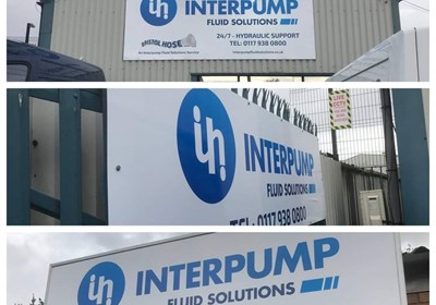 Interpump Fluid Solutions Signage